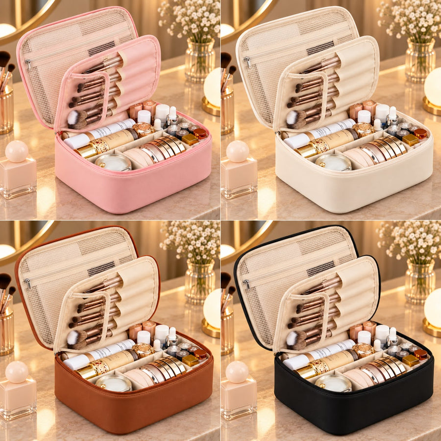 Lunearia Double-Layer Makeup Bag