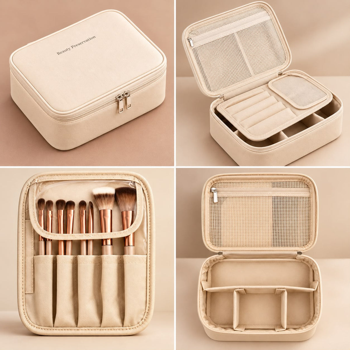 Lunearia Double-Layer Makeup Bag